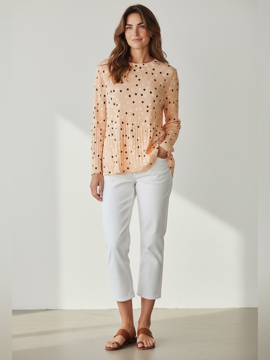 Adrianna Papell Tops - Adrianna Papell ladies pullover, crewneck blouse, size medium NWT lightw…